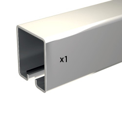 Stahl-Laufschiene 195 cm für Schiebetorbeschlag SLID'UP 1700-80, 30x35 mm, bis 80 kg je Tor, für hängende Tore, Industrietür - 1