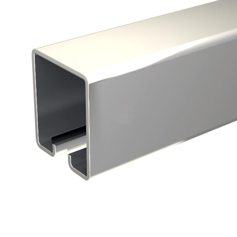 Stahl-Laufschiene 195 cm für Schiebetorbeschlag SLID'UP 1700-80, 30x35 mm, bis 80 kg je Tor, für hängende Tore, Industrietür - 2