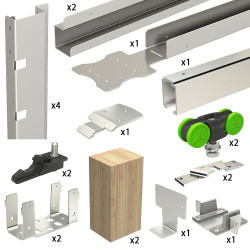 SLID'UP 2300 Schiebetür System für Trockenbau 73,5 cm - 2